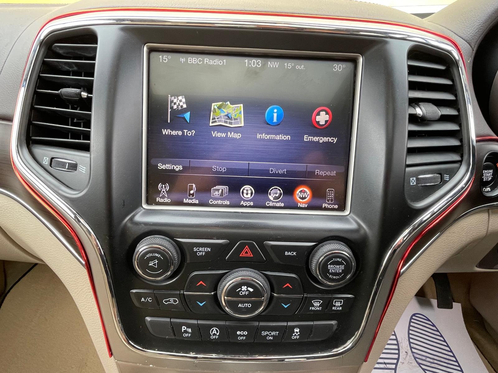 Jeep Grand Cherokee 3.0 V6 CRD Overland SUV 5dr Diesel Auto 4WD Euro 6 (247 bhp)