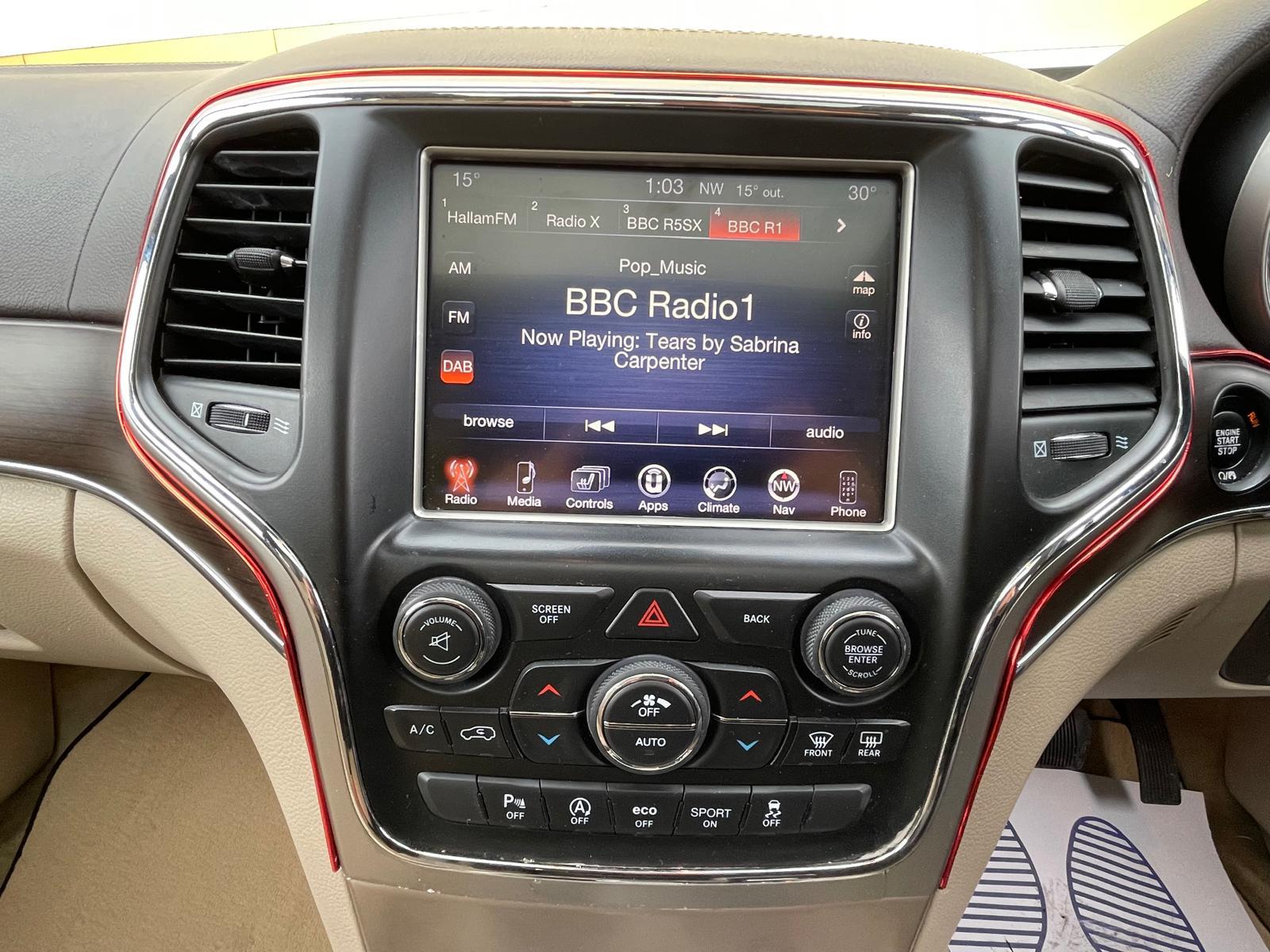 Jeep Grand Cherokee 3.0 V6 CRD Overland SUV 5dr Diesel Auto 4WD Euro 6 (247 bhp)